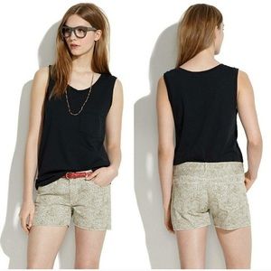 Madewell Safari Dot Cutoff Shorts Sz 26